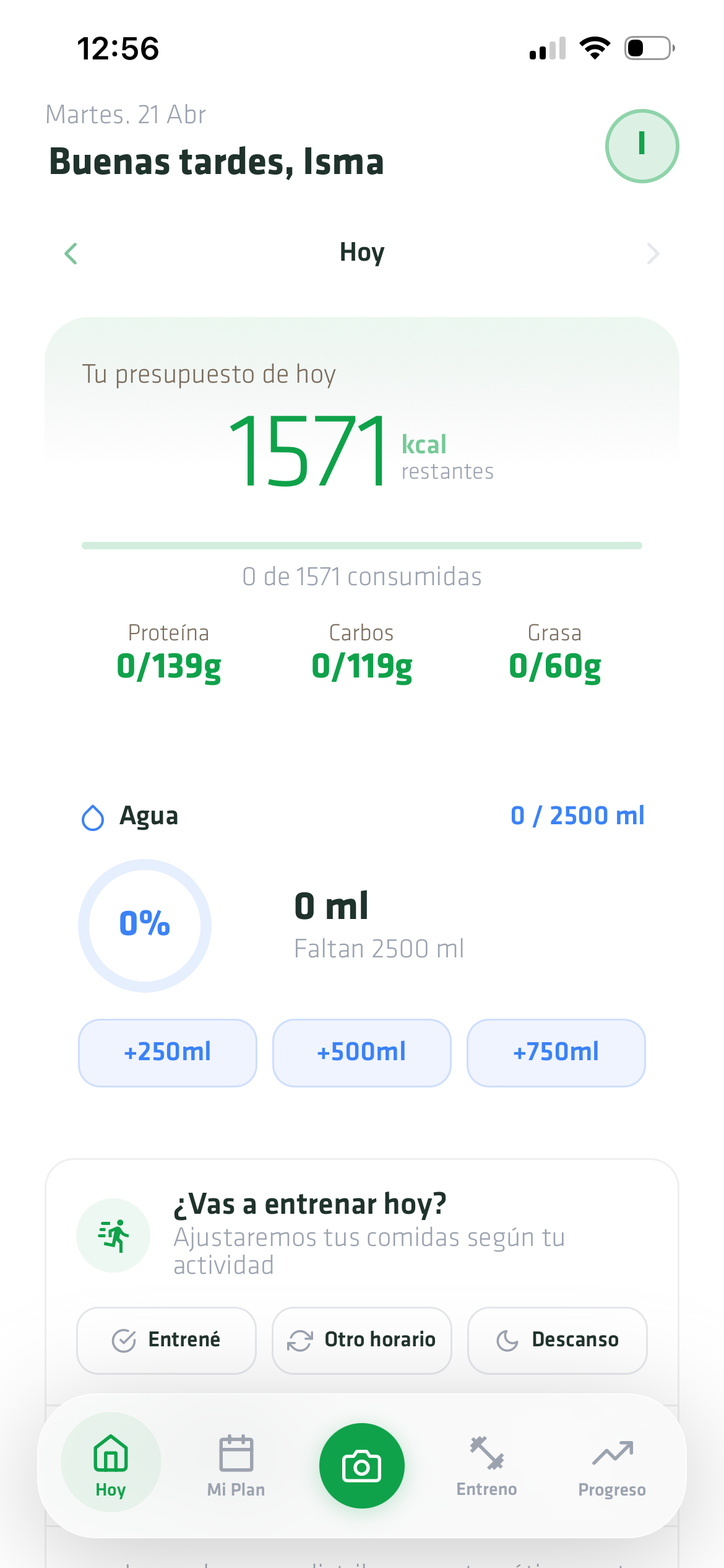 Pantalla Hoy de Alentia