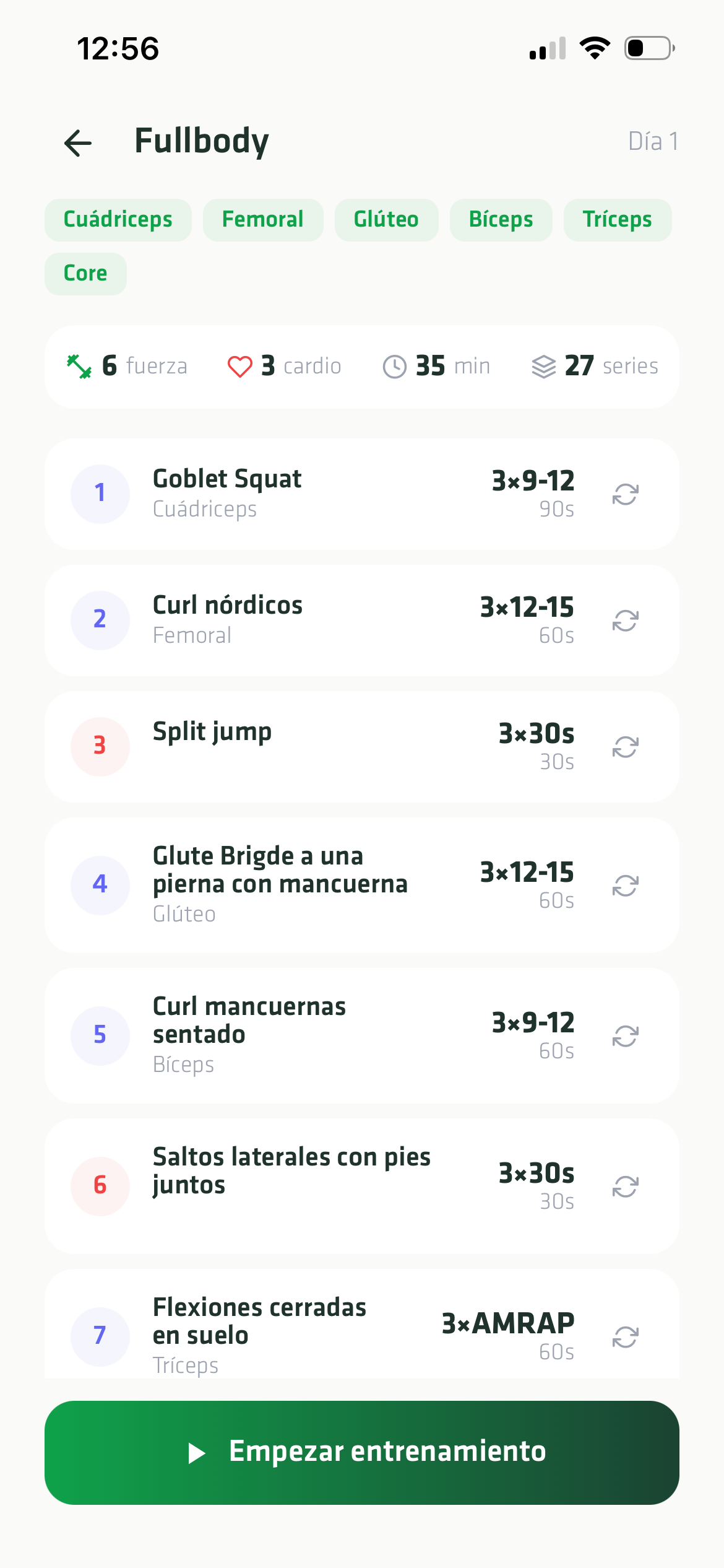 Nutrición + entrenamiento integrados